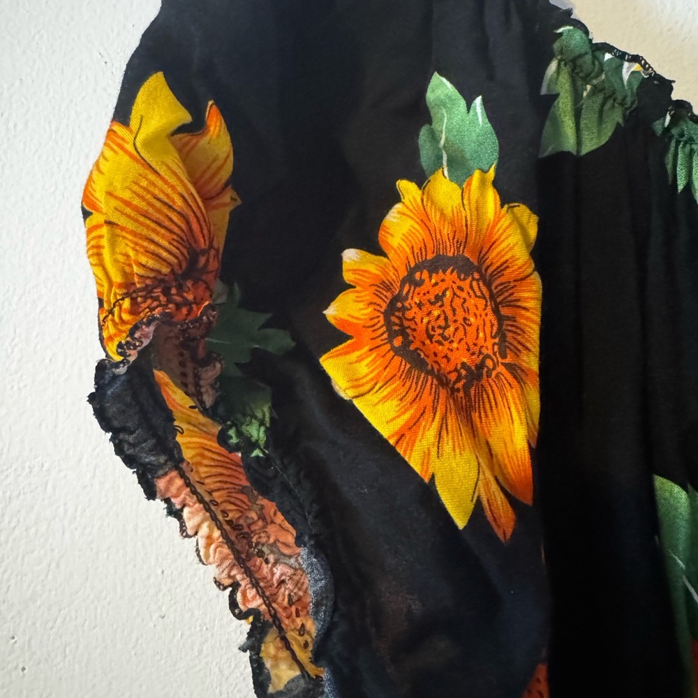Sunflower Print Maxi Dress - Picture 5 of 5